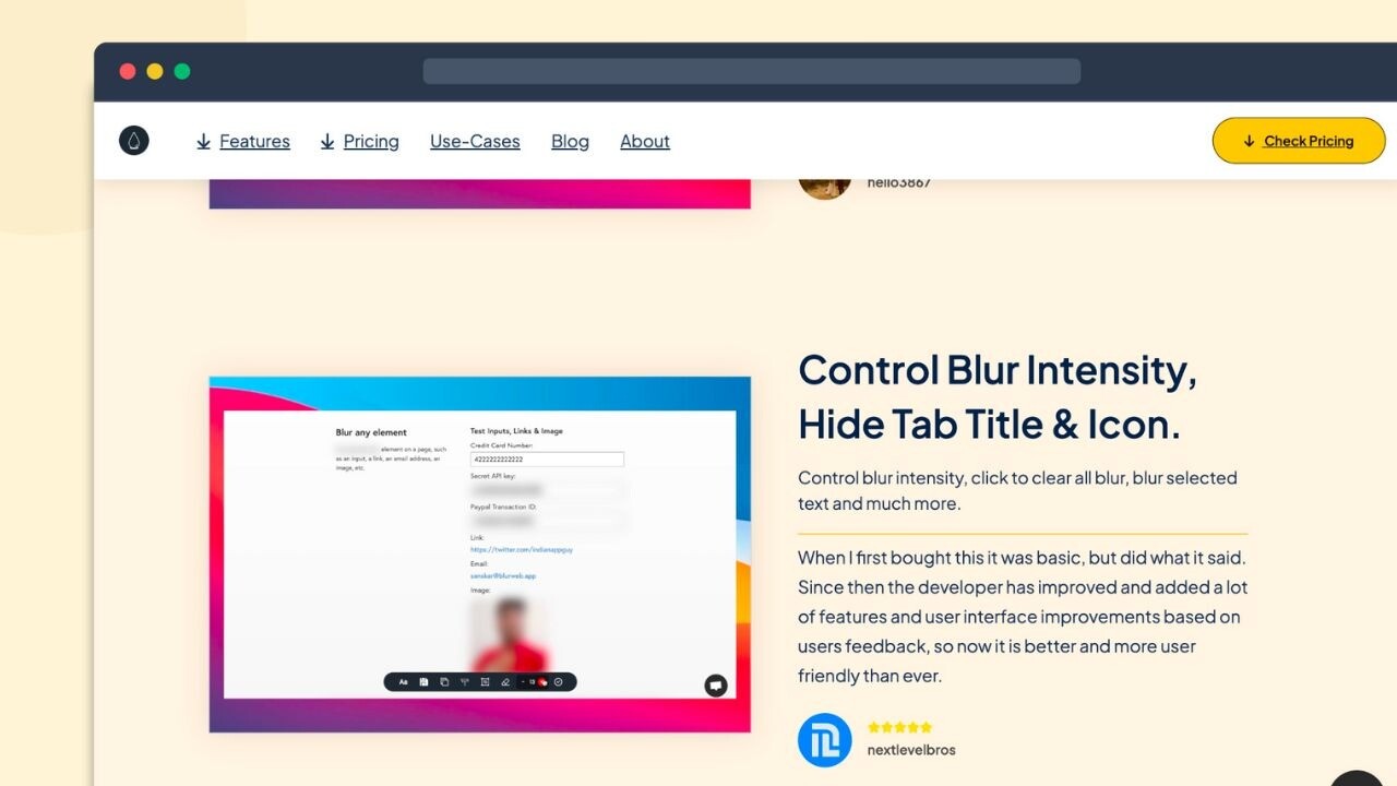 Blurweb App