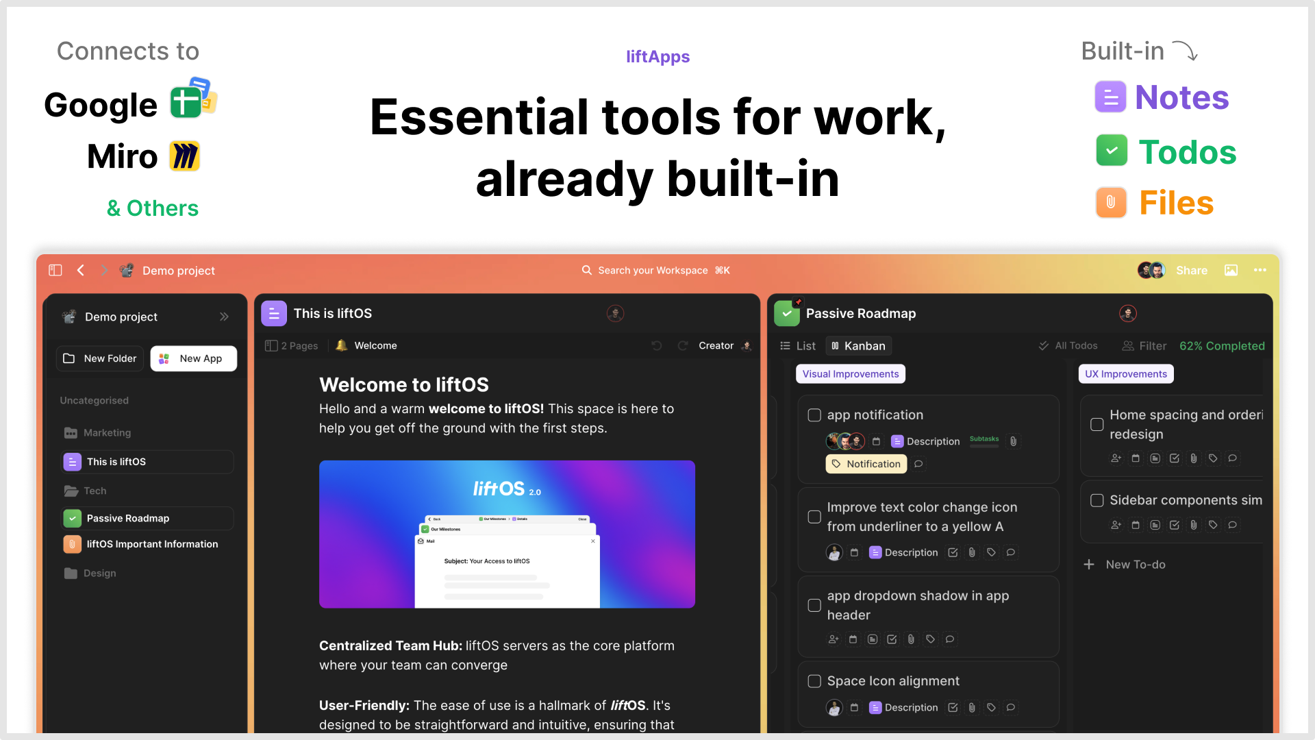 Productivity tools